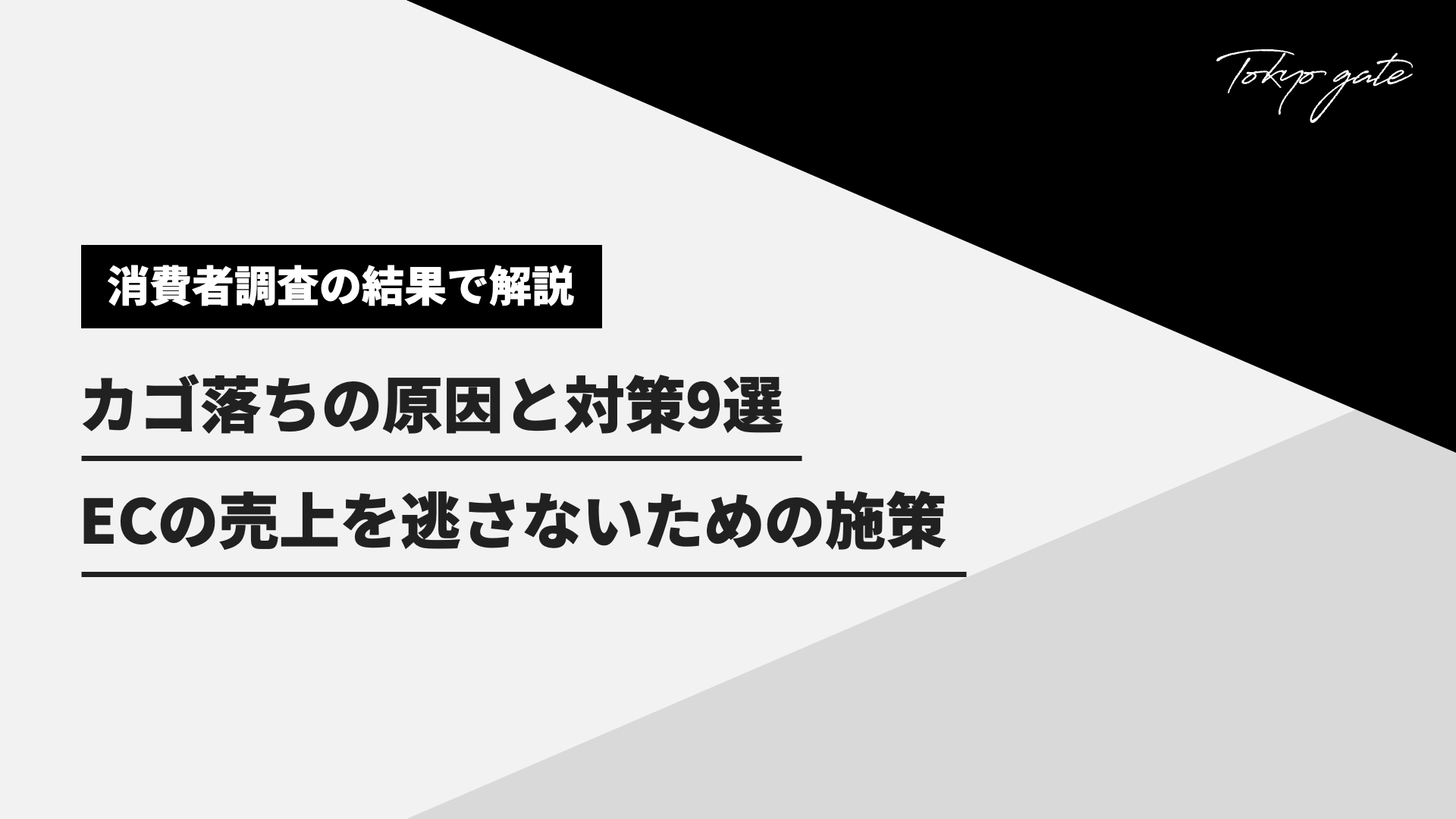 カゴ落ち対策9選!ECサイトで売上を逃さないための施策