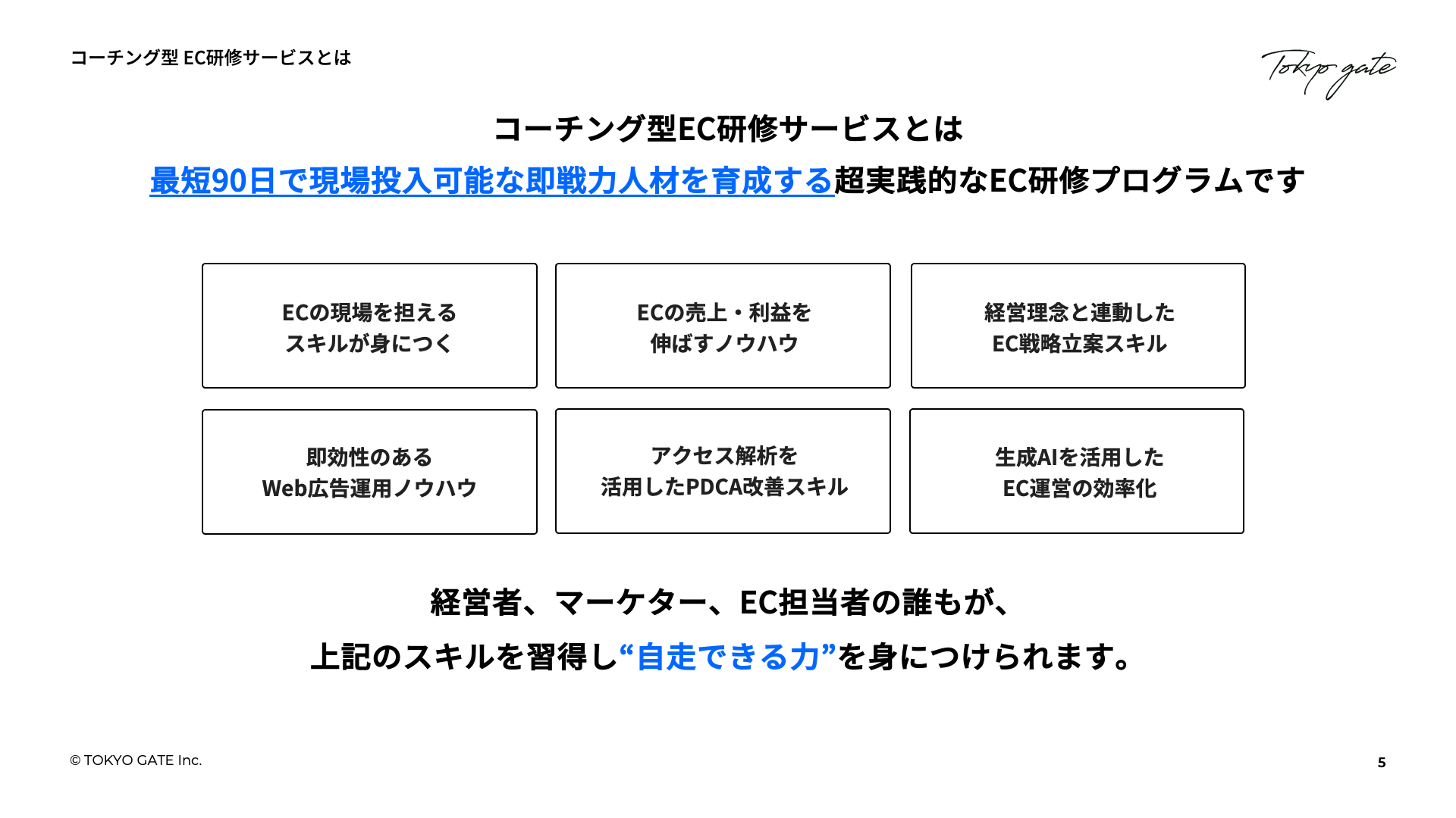 コーチング型EC研修とは